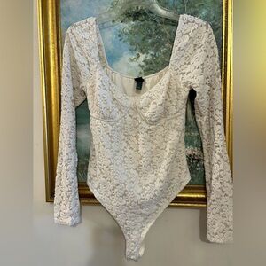 Wild Fable White Bodysuit Size M PS
